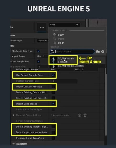 UE5のMixamoConverter