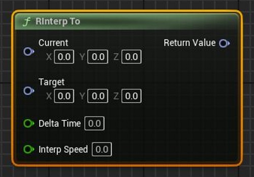 UE5のRInterp To