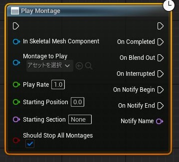 アンリアルエンジンのPlay Montage